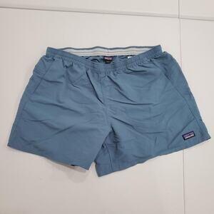 Patagonia Shorts Mens Large Pigeon Blue Barely Baggies Swim 2.5 Nylon 57058